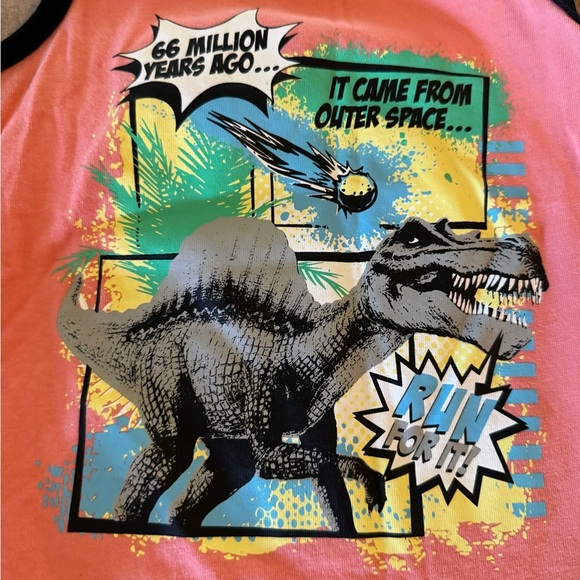 2 PACK! 3T Dinosaur Graphic Kids Tank Tops - Picture 5 of 7